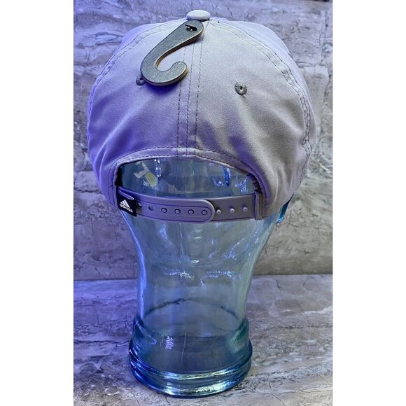 adidas Men's OSFA Trace Grey Linen Green AeroReady 3-Bar Offset Snapback Hat - Picture 6 of 10